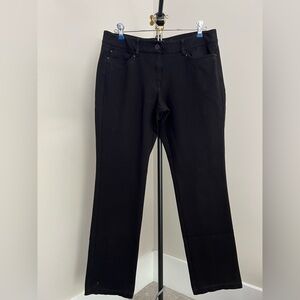 White House Black Market Classic Black Slim-Leg Pants